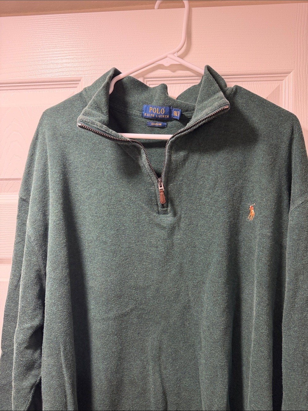 Ralph Lauren Dark Green Half-Zip Sweater